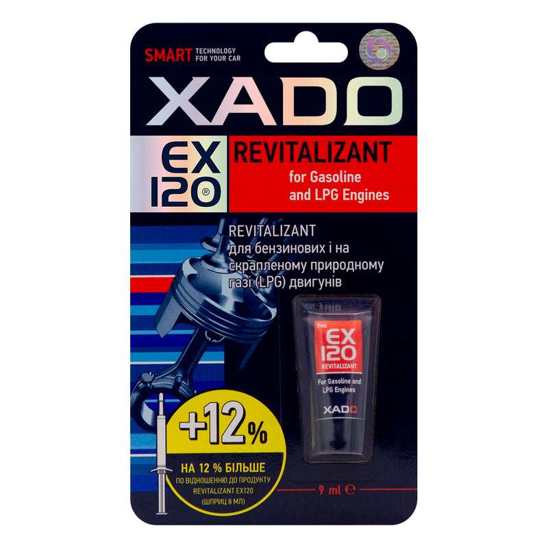 XADO EX120 revitalizants benzīna un LPG dzinējiem