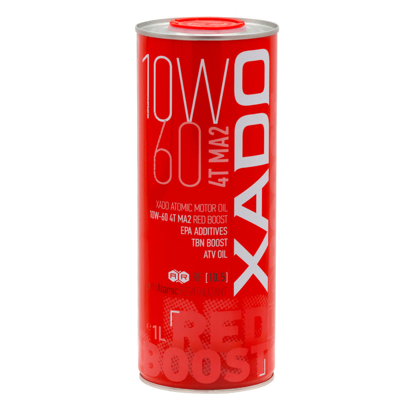 Variklio alyva XADO Atomic Oil 10W-60 4T MA2 RED BOOST sintetinė