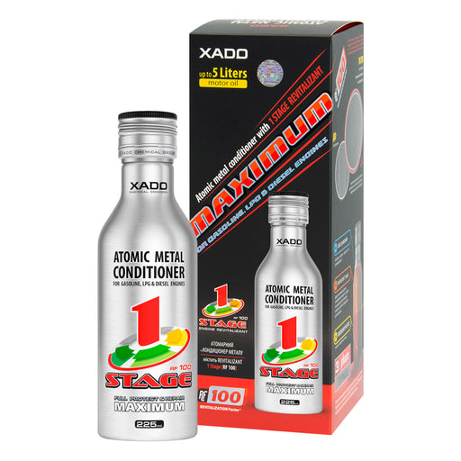 Atomarinis metalo kondicionierius variklio atstatymui XADO 1 Stage Maximum su revitalizantu (NAUJA Formulė)