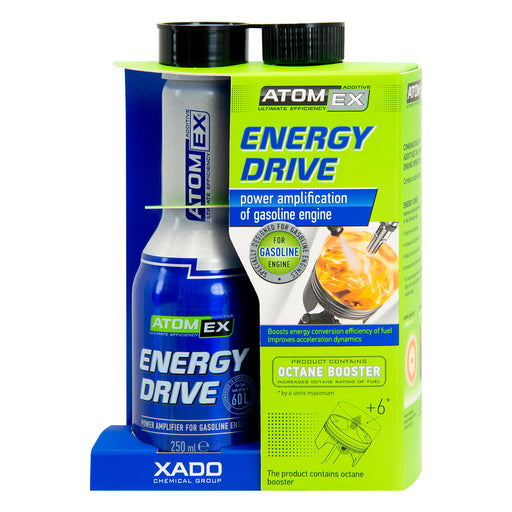 Galingumo stipriklis benzininiam dzinējam XADO ATOMEX Energy Drive